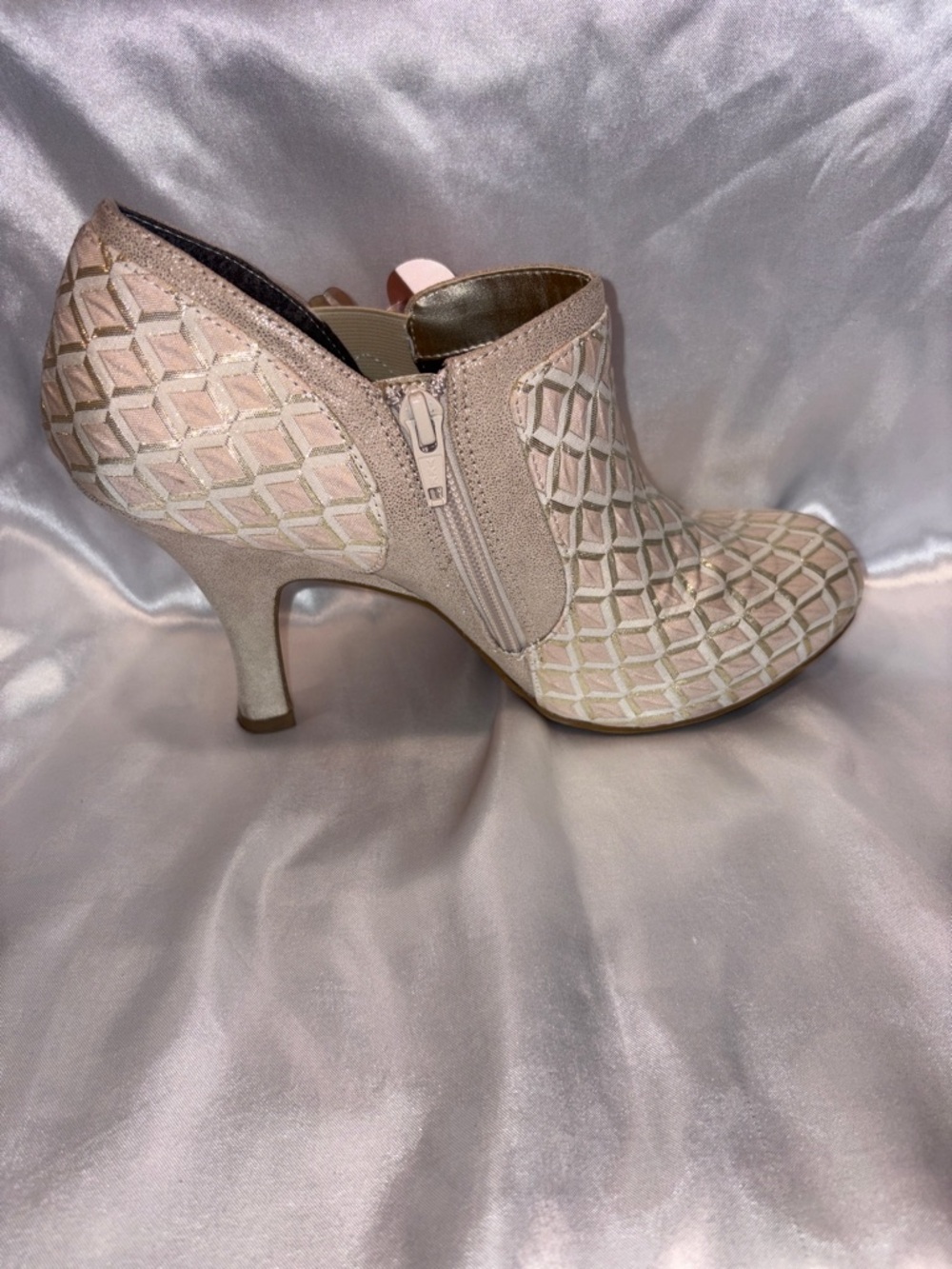 Ruby Shoo - Electra Brocade Jewelled Bootie - Light Pink - Picture 4 of 9